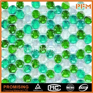 Luxuriours Mosaic, Resin Mix Glass Mosaic 8mm Thicness,Glass Mosaic for Swimming Pool Tile,Hand Painted Crystal Glass Mosaic 25x25x4mm