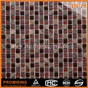 The Best Quality Most Beautiful Glass Mosaic for Bathroom and Swimming Pool Decoration ,For Mosaic Pattern