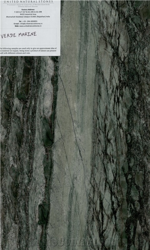 Verde Marine Marble, Green India Marble Tiles & Slabs