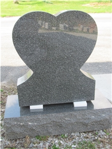 Double Upright Markers, Mount Airy White Granite Monument & Tombstone