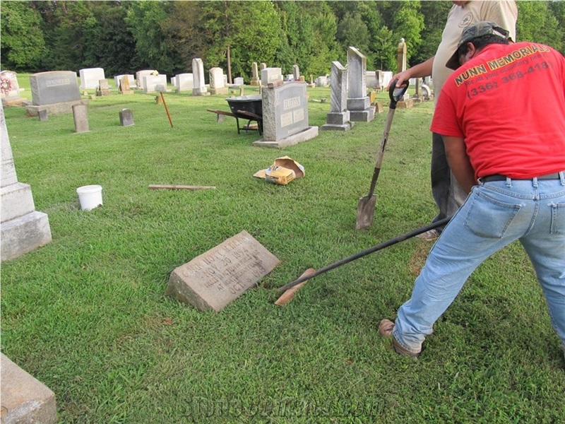 Straighting in the Cemetery, Granite Graveyard Products