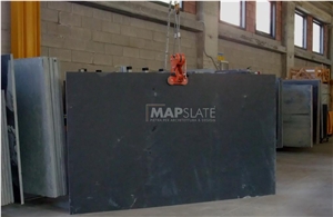 Ardesia Fontanabuona Black Slate Slabs