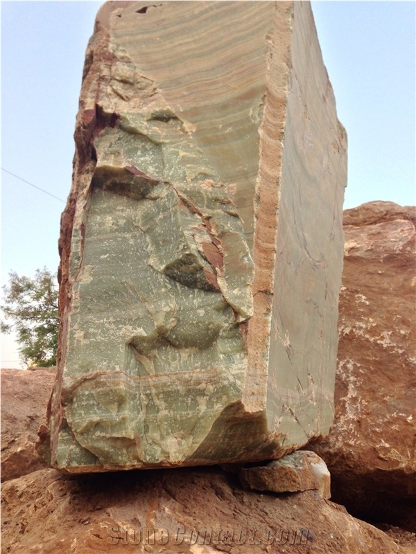 Afghan Green Onyx Block, Afghanistan Green Onyx