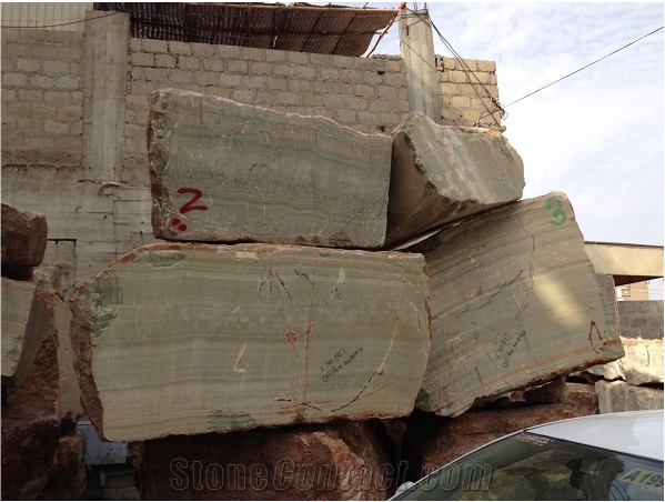 Afghan Green Onyx Block, Afghanistan Green Onyx
