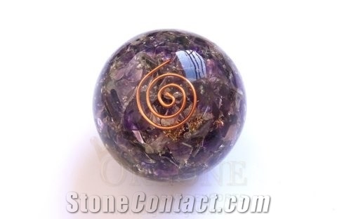 Amethyst Orgonite Ball Orgone Energy-Orgone Amethyst Sphere Wholesale-Orgone-Orgonite-Ball-Sphere