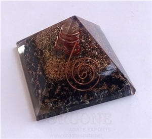 Black Tourmaline Orgone Pyramid Orgonite Black Tourmaline Pyramid Spiritual Healing Crystals