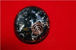 Black Tourmaline Orgonite Ball Orgone Energy-Orgonite Black Tourmaline Sphere Orgonite-Wholesaler-Supplier-Exporter