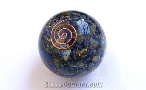 Lapis Lazuli Orgonite Ball Orgonite-Orgone-Orgone Energy Lapis Lazuli Sphere Wholesale-Manufacturer-Agate-Orgonite