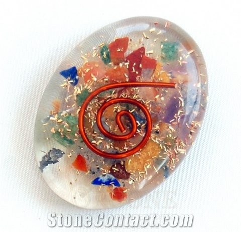 Mix Chakra Orgone Energy Oval Orgone Energy-Orgonite Chakra Oval Supplier-Manufacturer-Wholesaler