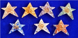 Orgone 5 Star Chakra Set Orgonite Chakra 5 Star Set Chakra Wholesale Sets