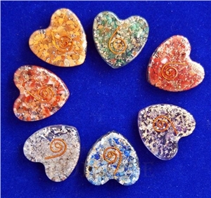 Orgone Heart Chakra Set Chakra Orgonite Heart Set Orgonite India