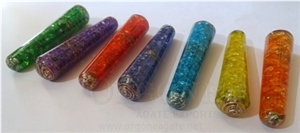 Orgone Onyx Smooth Massage Chakra Set Orgone Massager-Orgonite Massager-Orgone Energy Chakra Wholesale Sets