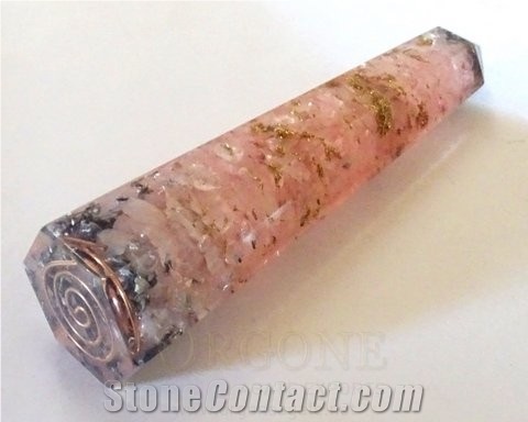 Orgone Rose Quartz Obelisk Healing Point Orgonite-Orgone Energy Rose Quartz Healing Point Orgonite Agate Product