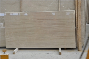 Chinese Hight Quality and Polished Beige Marble Grain Slab and Tiles in Sichuan