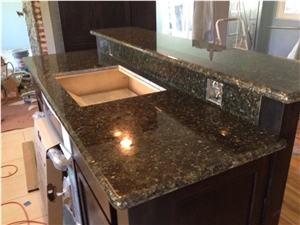 Green Butterfly Granite Kitchen Countertop