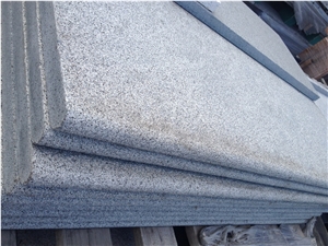 Sesame Grey Granite Bush Hammard Bullnose Pavers Sesame Grey Granite Bush Hammard Bullnose Pavers