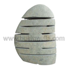 Indonesia Natural Grey Garden Lanterns Riverstone
