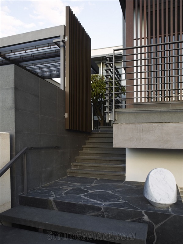 Black Slate Crazy Paving