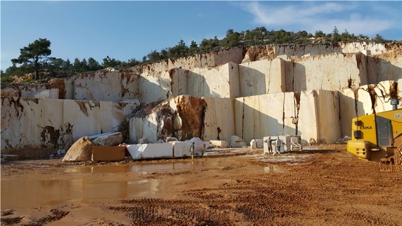 Beige Limestone Of Turkey Blocks