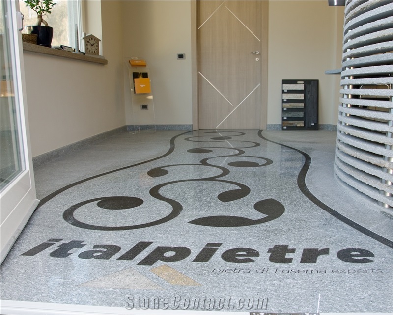 Pietra Di Luserna Inlays, Badges and Logos