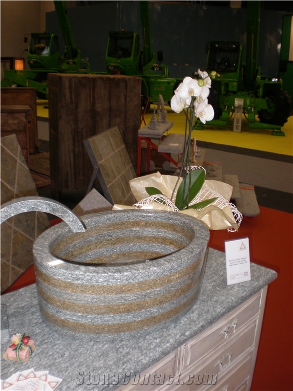 Sinks Carved Pietra Di Luserna Stone