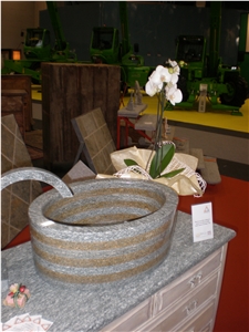 Sinks Carved Pietra Di Luserna Stone
