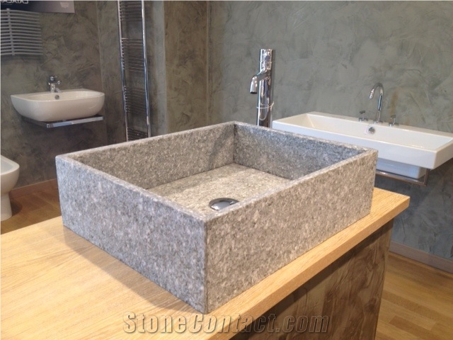 Sinks Carved Pietra Di Luserna Stone