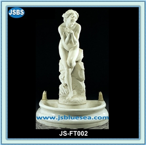 Ariston Marble Nude Lady Sculptured Water Fountain