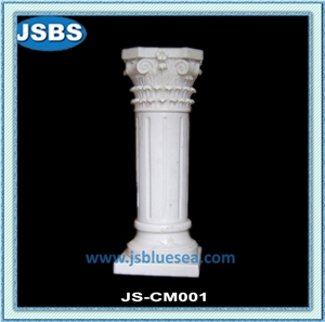 Thassos Red Lines Marble Marble Column