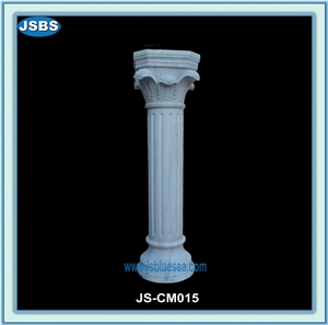 Thassos Red Lines Marble Marble Column