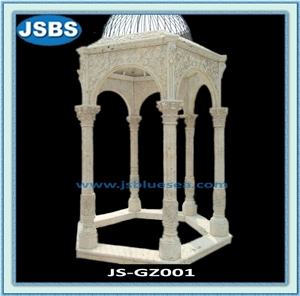 China Beige Travertine Gazebo Gazebo