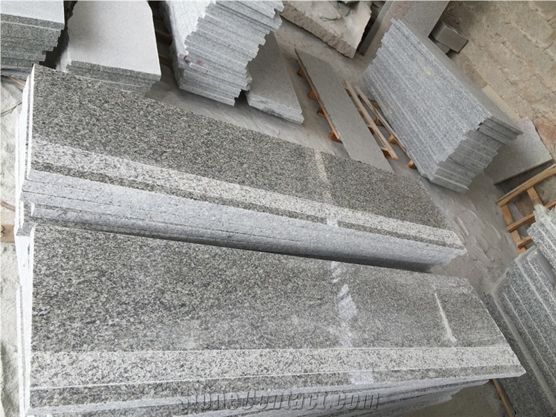 G623 Granite Bianco Sardo Stairs & Steps, China Grey Granite