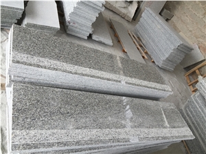 G623 Granite Bianco Sardo Stairs & Steps, China Grey Granite