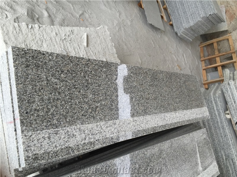 G623 Granite Bianco Sardo Stairs & Steps, China Grey Granite