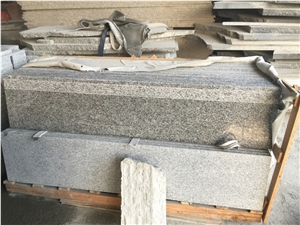 G623 Granite Bianco Sardo Stairs & Steps, China Grey Granite