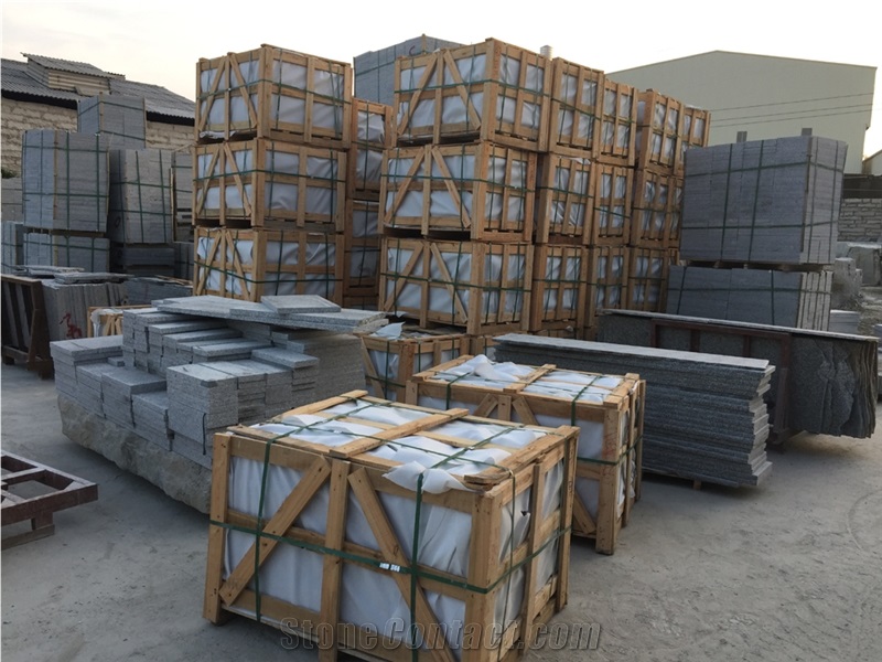 G623 Granite Bianco Sardo Stairs & Steps, China Grey Granite