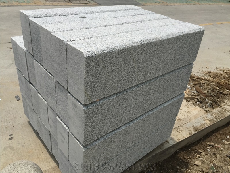 Project Show-G603 Sesame White Granite Kerbs/ Bianco Grey Granite Kerbstone