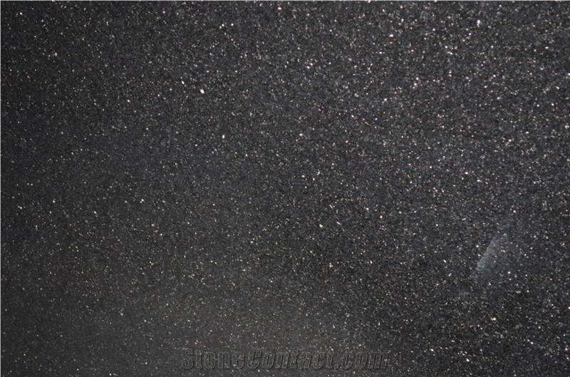 Black Galaxy Granite Slabs, India Black Granite