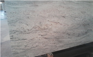River White Granite Slabs, India White Granite
