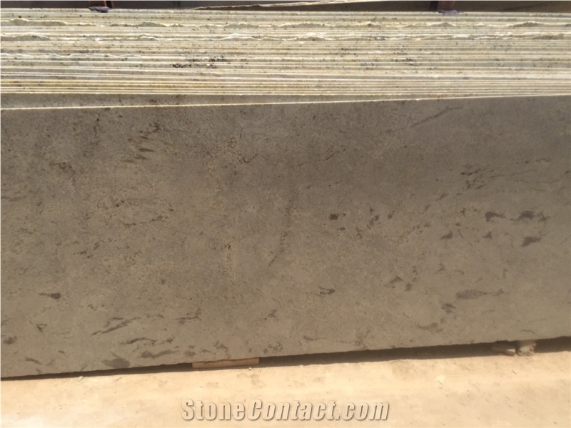 River White Granite Slabs, India White Granite