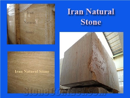 Beige Travertine Block