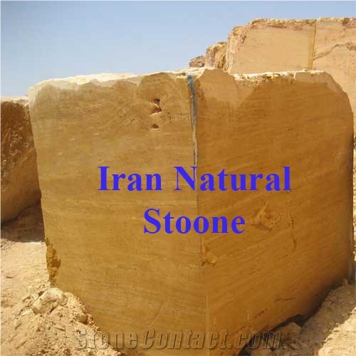 Yellow Travertine Block, Yellow Travertine Blocks Of Iran