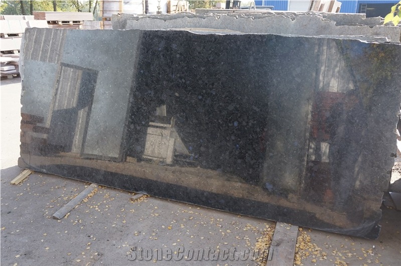 Granite Slabs from Labradorite Volga Blue , Volga Blue Extra , Extra Blue Ukraine , Galactic Blue , Blue Volga (Black Sea)