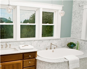 Bianco Carrara C Marble Bath Design, White Italy Marble Bath Design