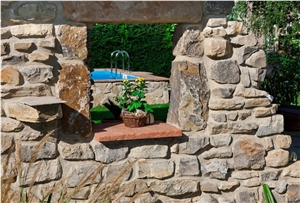 Natural Stone Sandstone for Garden and House Masonry, Beige Germany Sandstone Building Stones Natural Stone Sandstone for Garden and House Masonry, Beige Germany Sandstone Building Stones