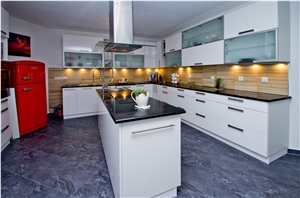 India Black Galaxy Granite Kitchen Countertop India Black Galaxy Granite Kitchen Countertop