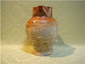 Good Mortlake Saltglazed Stoneware Jug London C.1790 Good Mortlake Saltglazed Stoneware Jug London C.1790