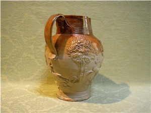 Good Mortlake Saltglazed Stoneware Jug London C.1790 Good Mortlake Saltglazed Stoneware Jug London C.1790