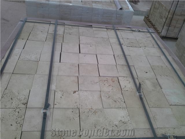Classic Beige Travertine Pavers & Cube Stone