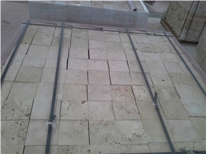Classic Beige Travertine Pavers & Cube Stone